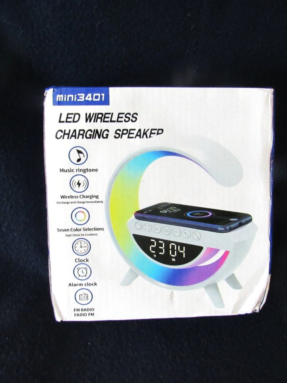 LED Wireless Charging Speaker Clock.